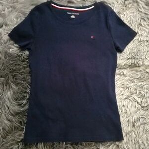 Tommy Hilfiger Women's Navy Blue Short Sleeve Tee